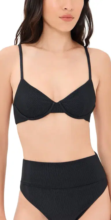 BEACH RIOT Camilla Bikini Top Black | Thumbnail 1 BEACH RIOT Camilla Bikini Top Black | Thumbnail 1