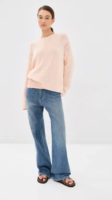 Another Tomorrow Draped Knit Sweater Quartz | Thumbnail 5 Another Tomorrow Draped Knit Sweater Quartz | Thumbnail 5