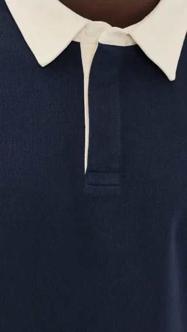 Frame Rugby Polo Shirt Dark Navy | Thumbnail 6 Frame Rugby Polo Shirt Dark Navy | Thumbnail 6
