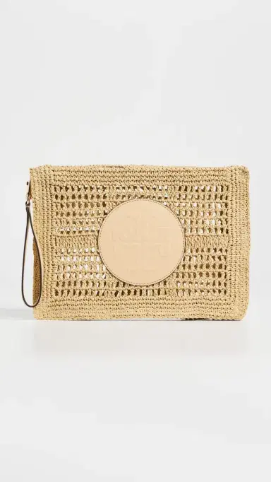 Tory Burch Ella Hand-Crocheted Pouch Natural | Thumbnail 2 Tory Burch Ella Hand-Crocheted Pouch Natural | Thumbnail 2