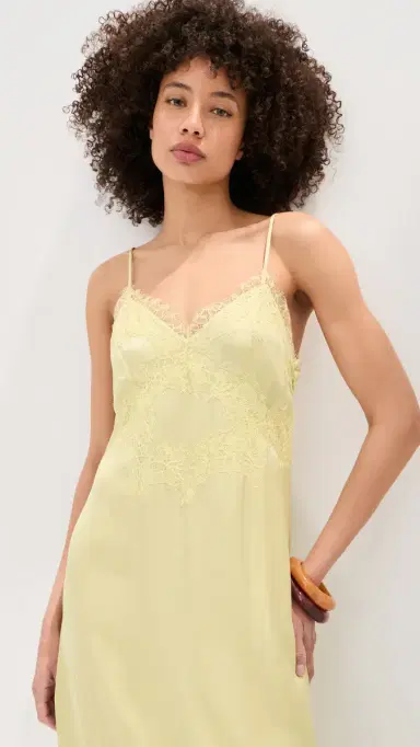 LE BOP Amara atin Dress Honeydew | Thumbnail 2 LE BOP Amara atin Dress Honeydew | Thumbnail 2
