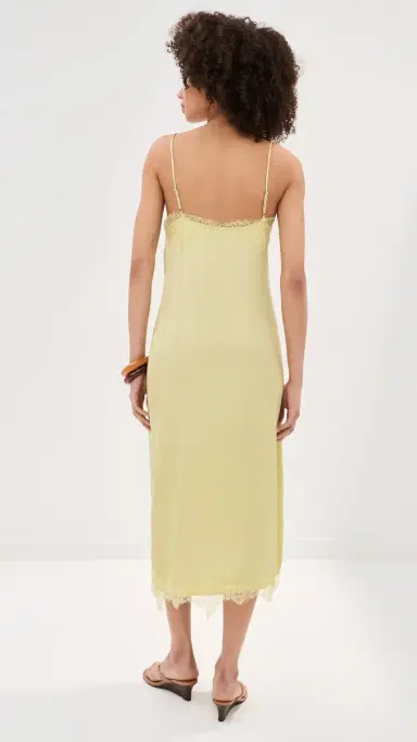 LE BOP Amara atin Dress Honeydew | Thumbnail 4 LE BOP Amara atin Dress Honeydew | Thumbnail 4