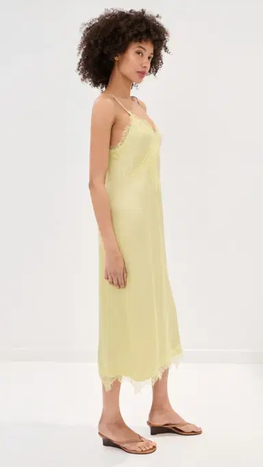 LE BOP Amara atin Dress Honeydew | Thumbnail 5 LE BOP Amara atin Dress Honeydew | Thumbnail 5