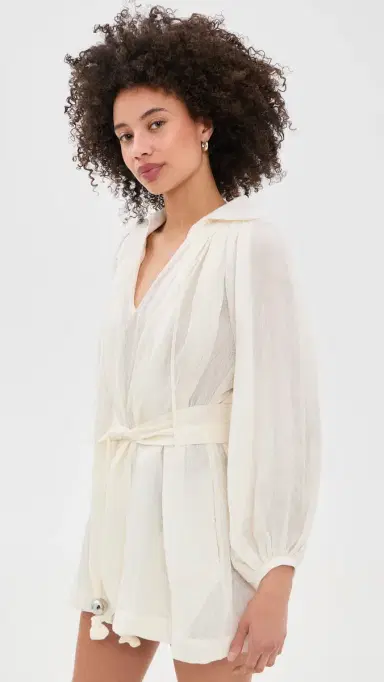 Lisa Marie Fernandez Poet ini Dress White Organic Gauze | Thumbnail 4 Lisa Marie Fernandez Poet ini Dress White Organic Gauze | Thumbnail 4