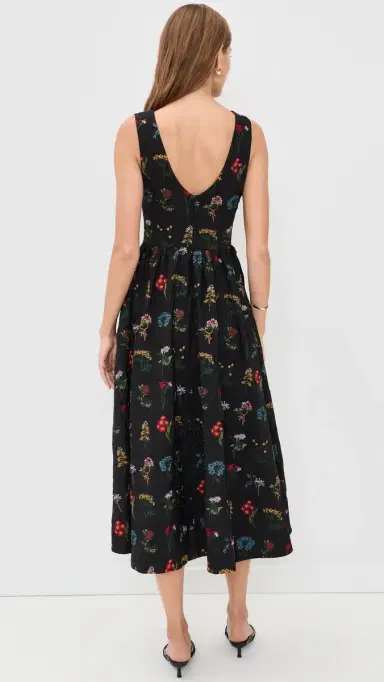Another Girl Handcrafted Hip Gathered idaxi Dress Black | Thumbnail 3 Another Girl Handcrafted Hip Gathered idaxi Dress Black | Thumbnail 3