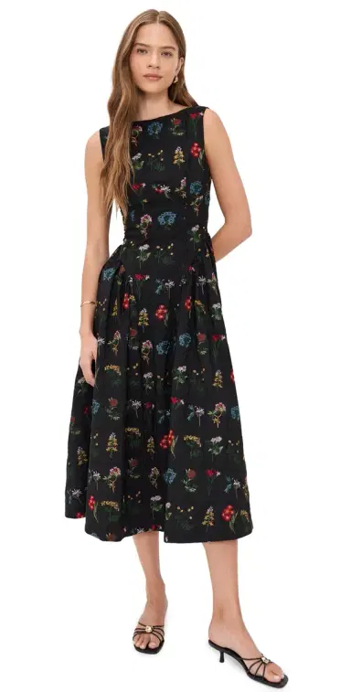 Another Girl Handcrafted Hip Gathered idaxi Dress Black | Thumbnail 1 Another Girl Handcrafted Hip Gathered idaxi Dress Black | Thumbnail 1