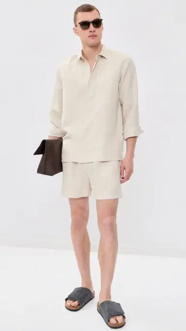AUTO-REPLY Andrew Linen Shirt Sand | Thumbnail 5 AUTO-REPLY Andrew Linen Shirt Sand | Thumbnail 5