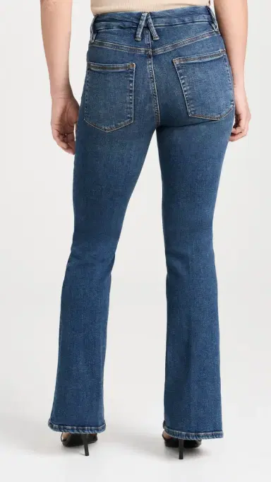 GOOD AMERICAN Good Petite Flare Jeans Blue004 8 | Thumbnail 3 GOOD AMERICAN Good Petite Flare Jeans Blue004 8 | Thumbnail 3