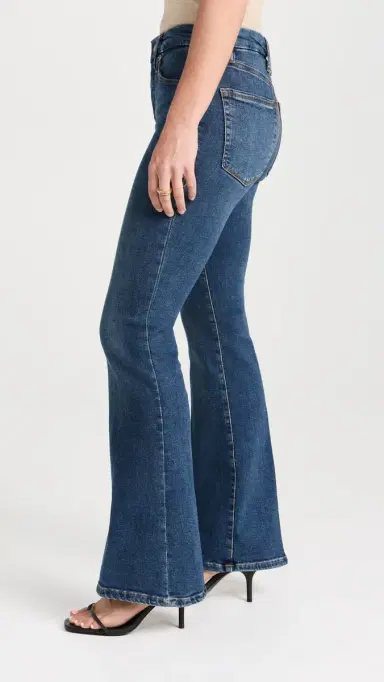 GOOD AMERICAN Good Petite Flare Jeans Blue004 8 | Thumbnail 4 GOOD AMERICAN Good Petite Flare Jeans Blue004 8 | Thumbnail 4