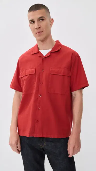 McTavish Holiday Collar Shirt Rust | Thumbnail 2 McTavish Holiday Collar Shirt Rust | Thumbnail 2