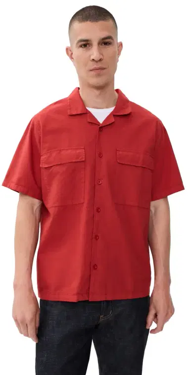 McTavish Holiday Collar Shirt Rust | Thumbnail 1 McTavish Holiday Collar Shirt Rust | Thumbnail 1