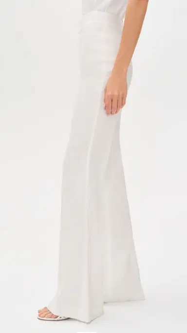 ALICE + OLIVIA Linden Bootcut Trousers Off White | Thumbnail 4 ALICE + OLIVIA Linden Bootcut Trousers Off White | Thumbnail 4