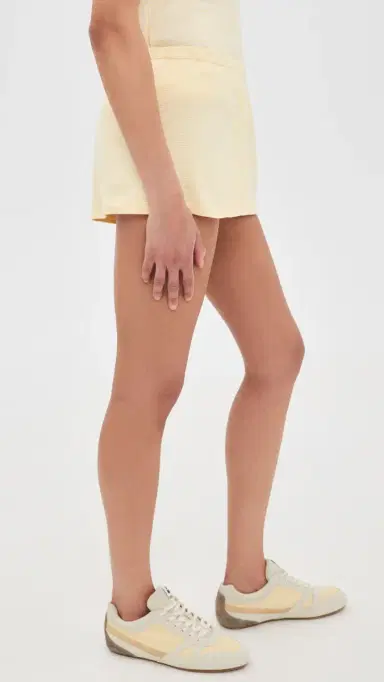 Sporty & Rich ignature Logo House Shorts Almond triped Black | Thumbnail 4 Sporty & Rich ignature Logo House Shorts Almond triped Black | Thumbnail 4