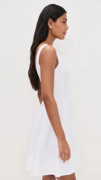 STAUD Wells Mini Dress White | Thumbnail 4 STAUD Wells Mini Dress White | Thumbnail 4