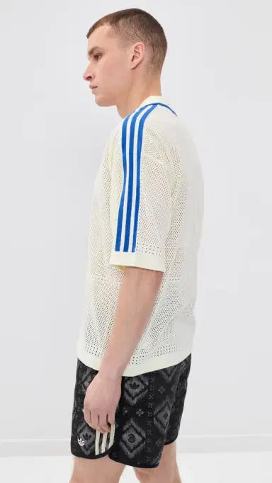 Adidas Knitted Resort Shirt Off White M | Thumbnail 4 Adidas Knitted Resort Shirt Off White M | Thumbnail 4