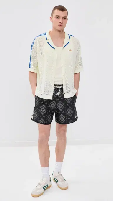 Adidas Knitted Resort Shirt Off White M | Thumbnail 5 Adidas Knitted Resort Shirt Off White M | Thumbnail 5