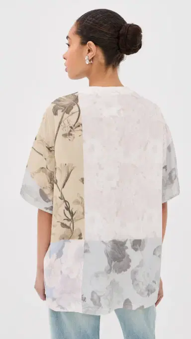 Maison Margiela Patchwork Floral T-Shirt Beige Flowers | Thumbnail 3 Maison Margiela Patchwork Floral T-Shirt Beige Flowers | Thumbnail 3