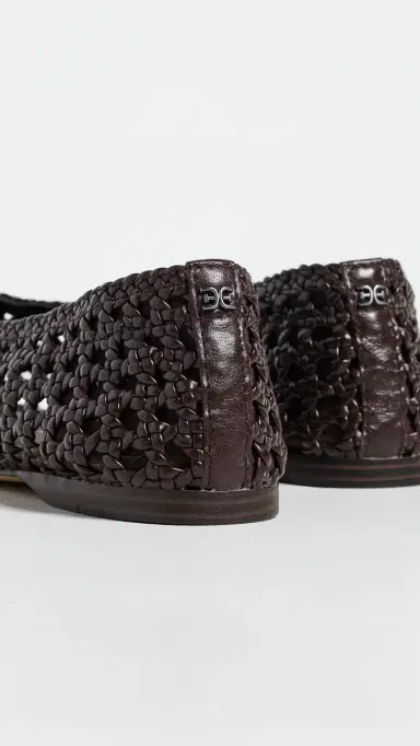 Sam Edelman Shira Woven Flats Dark Brown 6 | Thumbnail 4 Sam Edelman Shira Woven Flats Dark Brown 6 | Thumbnail 4