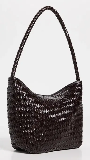 Madewell Woven Shoulder Bag Coffee Bean One Size | Thumbnail 4 Madewell Woven Shoulder Bag Coffee Bean One Size | Thumbnail 4