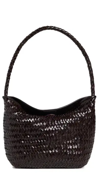 Madewell Woven Shoulder Bag Coffee Bean One Size | Thumbnail 1 Madewell Woven Shoulder Bag Coffee Bean One Size | Thumbnail 1