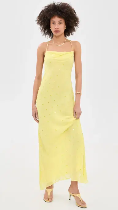 Bec + Bridge Arielle Slip Maxi Dress Citrus | Thumbnail 2 Bec + Bridge Arielle Slip Maxi Dress Citrus | Thumbnail 2