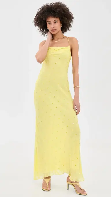 Bec + Bridge Arielle Slip Maxi Dress Citrus | Thumbnail 5 Bec + Bridge Arielle Slip Maxi Dress Citrus | Thumbnail 5