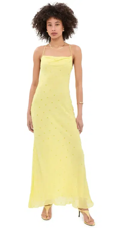Bec + Bridge Arielle Slip Maxi Dress Citrus | Thumbnail 1 Bec + Bridge Arielle Slip Maxi Dress Citrus | Thumbnail 1