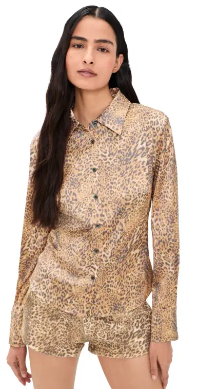 Lioness Angelic Shirt Leopard | Thumbnail 1 Lioness Angelic Shirt Leopard | Thumbnail 1