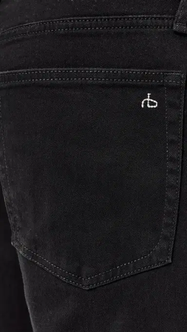 rag & bone Fit 4 Authentic Stretch Jeans Black | Thumbnail 6 rag & bone Fit 4 Authentic Stretch Jeans Black | Thumbnail 6