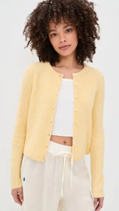 Z Supply Medina Rib Cardigan Custard | Thumbnail 2 Z Supply Medina Rib Cardigan Custard | Thumbnail 2