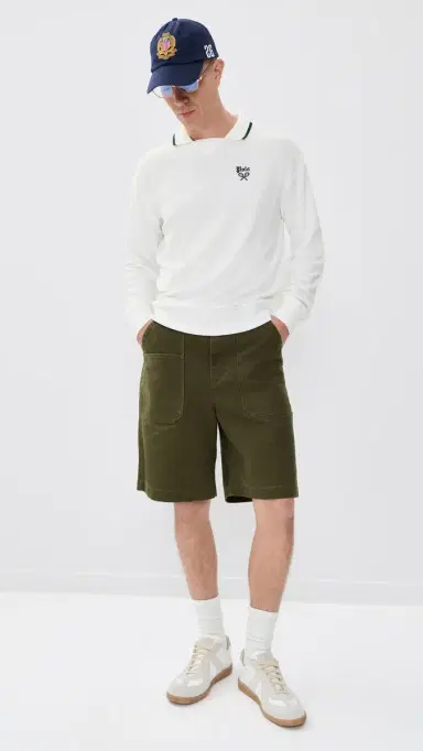 Polo Ralph Lauren Tennis Logo Polo Sweatshirt White | Thumbnail 5 Polo Ralph Lauren Tennis Logo Polo Sweatshirt White | Thumbnail 5
