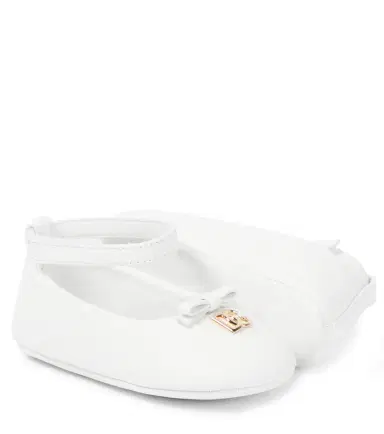 Dolce & Gabbana Kids Baby leather ballet flats | Thumbnail 2 Dolce & Gabbana Kids Baby leather ballet flats | Thumbnail 2