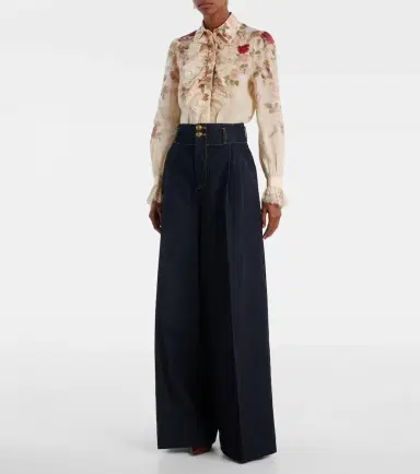 Zimmermann Hypnotic high-rise wide-leg jeans | Thumbnail 4 Zimmermann Hypnotic high-rise wide-leg jeans | Thumbnail 4