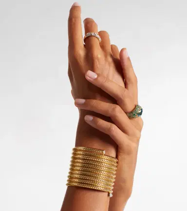 Marina B Trisolina 18kt gold bangle with diamonds | Thumbnail 3 Marina B Trisolina 18kt gold bangle with diamonds | Thumbnail 3