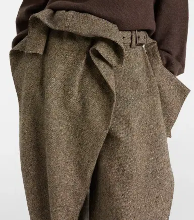 JW Anderson Asymmetric wool wide-leg pants | Thumbnail 3 JW Anderson Asymmetric wool wide-leg pants | Thumbnail 3