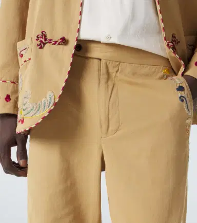Bode Feather Runner cotton straight pants | Thumbnail 6 Bode Feather Runner cotton straight pants | Thumbnail 6