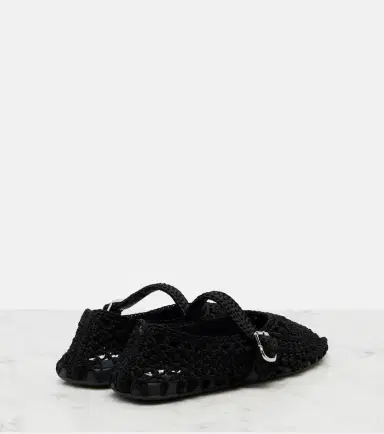 Alaïa Alaïa Braided satin cord ballet flats | Thumbnail 3 Alaïa Alaïa Braided satin cord ballet flats | Thumbnail 3