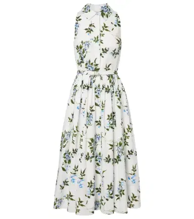 Emilia Wickstead Norika belted floral cotton shirt dress | Thumbnail 1 Emilia Wickstead Norika belted floral cotton shirt dress | Thumbnail 1