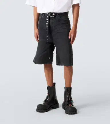 Balenciaga Unity belted denim Bermuda shorts | Thumbnail 5 Balenciaga Unity belted denim Bermuda shorts | Thumbnail 5