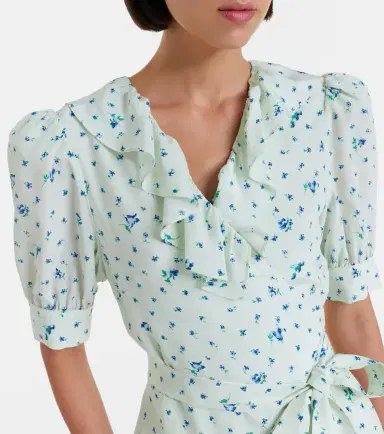 Alessandra Rich Floral silk minidress | Thumbnail 2 Alessandra Rich Floral silk minidress | Thumbnail 2
