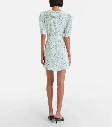 Alessandra Rich Floral silk minidress | Thumbnail 4 Alessandra Rich Floral silk minidress | Thumbnail 4