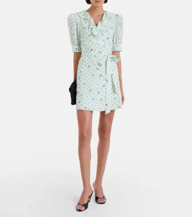 Alessandra Rich Floral silk minidress | Thumbnail 5 Alessandra Rich Floral silk minidress | Thumbnail 5