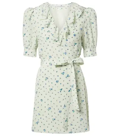 Alessandra Rich Floral silk minidress | Thumbnail 1 Alessandra Rich Floral silk minidress | Thumbnail 1