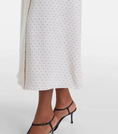 Alessandra Rich Polka-dot silk midi dress | Thumbnail 4 Alessandra Rich Polka-dot silk midi dress | Thumbnail 4