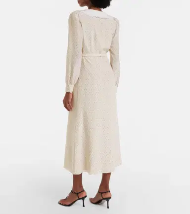 Alessandra Rich Polka-dot silk midi dress | Thumbnail 6 Alessandra Rich Polka-dot silk midi dress | Thumbnail 6