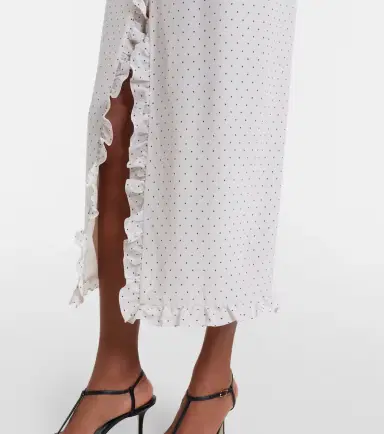 Alessandra Rich Polka-dot peplum silk midi dress | Thumbnail 6 Alessandra Rich Polka-dot peplum silk midi dress | Thumbnail 6