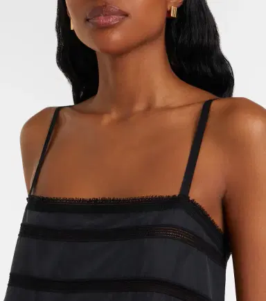 Toteme Embroidered silk midi dress | Thumbnail 3 Toteme Embroidered silk midi dress | Thumbnail 3