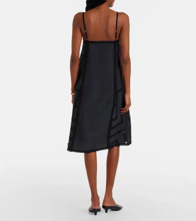 Toteme Embroidered silk midi dress | Thumbnail 4 Toteme Embroidered silk midi dress | Thumbnail 4