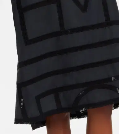 Toteme Embroidered silk midi dress | Thumbnail 5 Toteme Embroidered silk midi dress | Thumbnail 5
