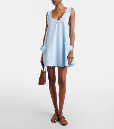 Juliet Dunn Embroidered cotton minidress | Thumbnail 3 Juliet Dunn Embroidered cotton minidress | Thumbnail 3